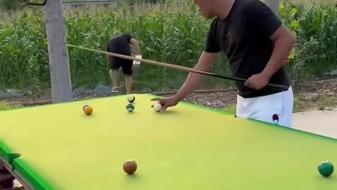 Funny Snooker Cheating Video