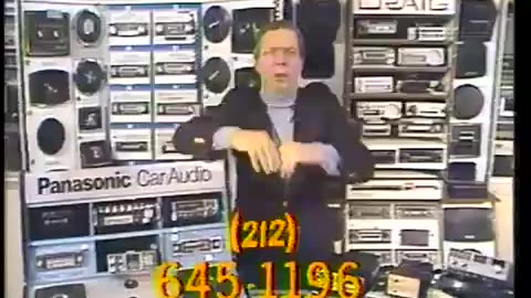 Crazy Eddie commercial Get A New Stereo For Your Car (1978)