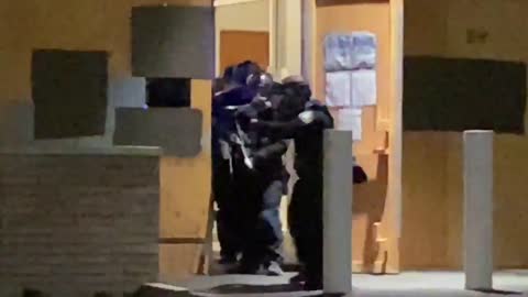 Antifa members attack Ice facility