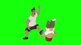 Basketball Slam | Eight Crazy Nights | Green Screen