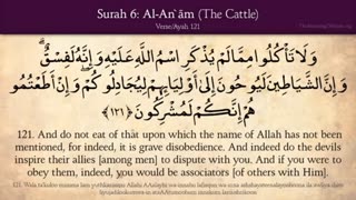 Quran: 6. Surat AL-An'am (The Cattle): Arabic to English Translation HD (Part 03)