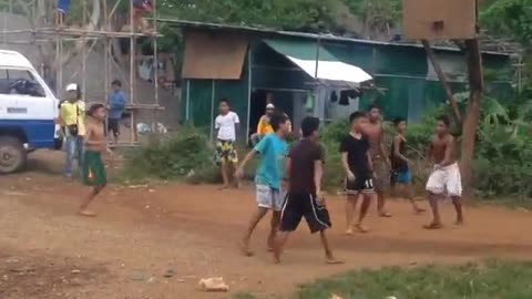 Basketball game in Philippines