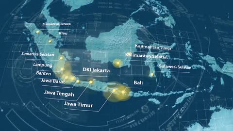 Stock Video Footage | Map Rig | Background Video Peta Indonesia