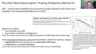 How Solid is the Data Underlying the Pandemic Preparedness Agenda? Dr David Bell
