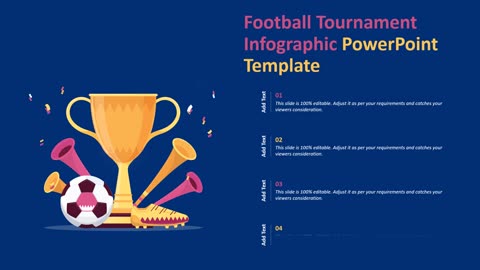 Football Tournament Infographic PowerPoint Template