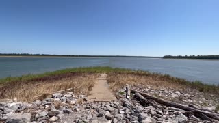 Confluence of Ohio River and Mississippi River.