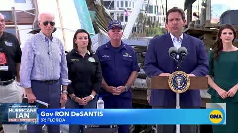 Biden surveys Hurricane Ian damage, meets with DeSantis as humanitarian concerns grow l GMA