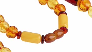 Natural Baltic Sea No Optimized faceted amber beads Necklace Christmas Gift Collar Necklace Gift08