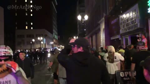 Oct 13 2018 Portland 1.4 full brawl breaks out between Antifa-BLM and PatriotPrayer/PB.