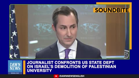 Real Journalist Confronts US State Dept. >Israel’s Demolition Of Gaza University. Bldg 7 ? Just like they do here. Bomb experts!
