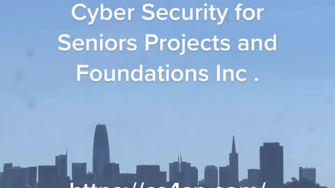 Home of our Cyber Security for Seniors Projects and Foundations Inc.