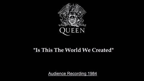 Queen - Is This The World We Created (Live in Milan, Italy 1984) Audience