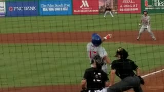 Tim Tebow Takes An At Bat