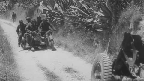 Fallschirmjäger turn a captured Bofors 40mm gun against its former users on Crete in May 1941