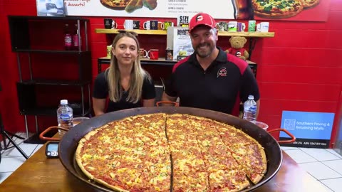 Finish Dino's Undefeated 38-Inch _Mammoth_ Pizza Challenge in Hobart, Tasmania and Win $500 Cash!!