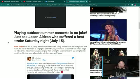 Jason Aldean Suffers Heat Stroke