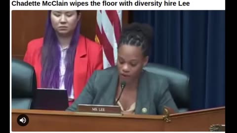 Chadette McClain wipes the floor with diversity hire Lee
