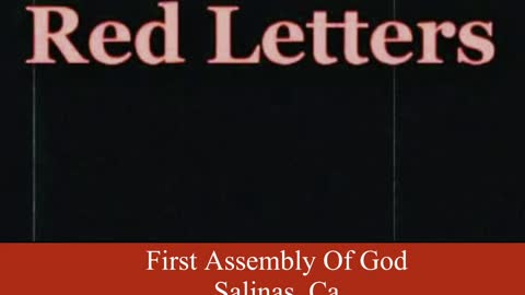 Red Letters Christian Skit