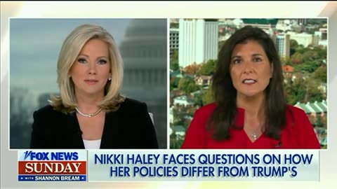 After being asked how she differs from Trump, Nikki Haley says she doesn’t focus on Trump