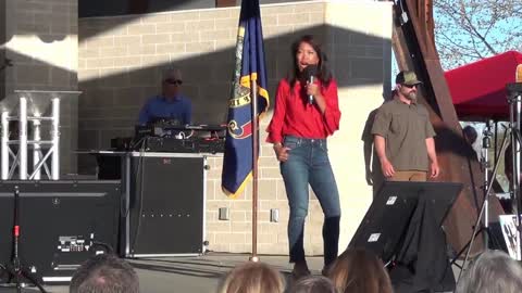 Political Activist Michelle Malkin Speaks at the True the Vote Rally in Meridian Idaho