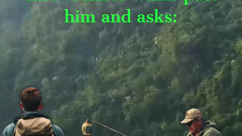 A man is fishing on a riverbank Cute Funny Animal Jokes
