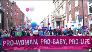 Dr. Kirsten Fuller speaking at the Pro-Life March in Dublin (1-05-23)