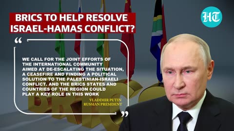 Putin's Big 'Pledge For Palestine'; Says BRICS Could Help In Israel-Hamas Conflict | Watch
