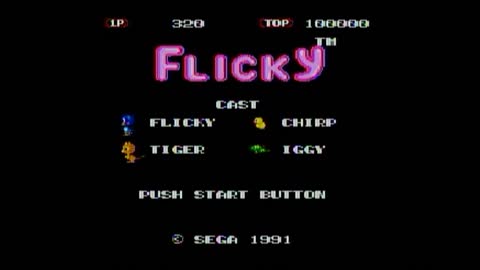 Playing Flicky on the Genesis Ultimate Portable Game Player - Sega Genesis