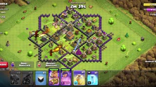 Clash of Clans | Hog Riders and Dragons attacking TH8 Star Layout