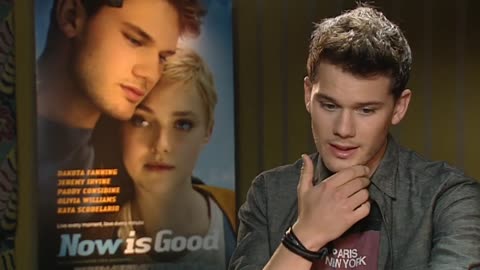 Jeremy Irvine on Dakota Fanning's British accent in Now is Good