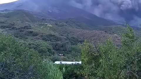 Volcanic Eruption Stromboli in Sicily