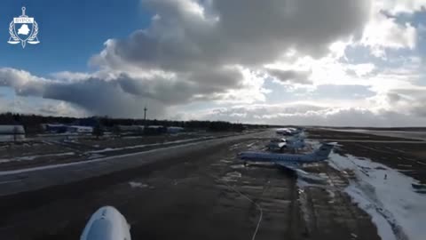 🔴 Ukraine War - Belarusian Partisans Land Recon Drone On Russian AWACS A-50 Plane Before Damaging It