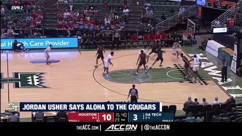 Georgia Tech's Jordan Usher Says Aloha To The Cougars
