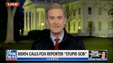 Fox News Peter Doocy's reaction to Biden's "SOB" comment