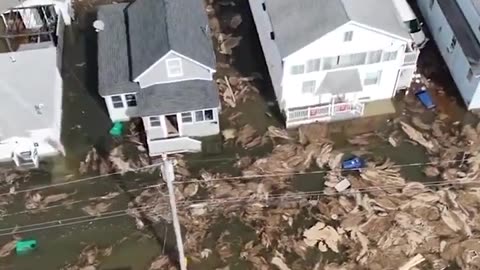 Drone video shows the extensive flooding in Hampton, New Hampshire
