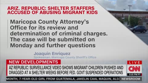 Footage shows Arizona shelter workers shoving and dragging migrant kids