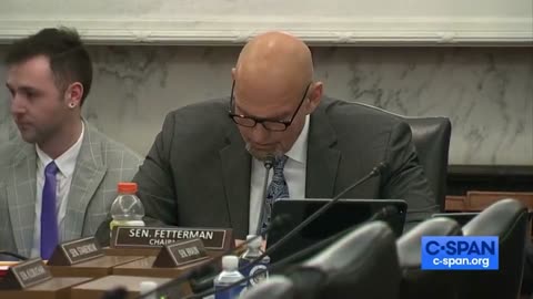 John Fetterman is back today as a Senate subcommittee chair, listen to his opening statement