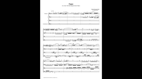 J.S. Bach - Well-Tempered Clavier: Part 1 - Fugue 13 (Bassoon Quartet)