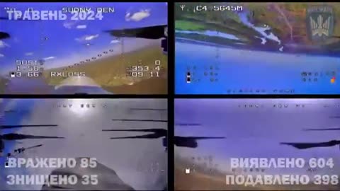 Birds of Magyar drone strikes on various Russian positions and equipment