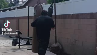 150 Pound Banana Bag Workout Part 9. More Boxing Work!