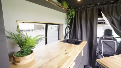 DIY Ford Transit w/ Incredible Counter Space