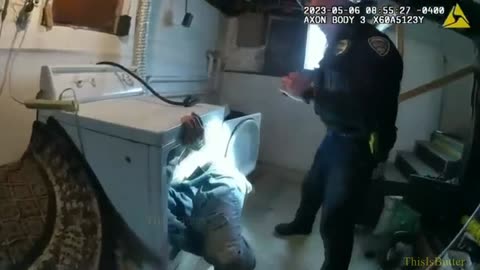 Cleveland police released body cam of Michael McCloskey hiding in a clothes dryer after a drug bust