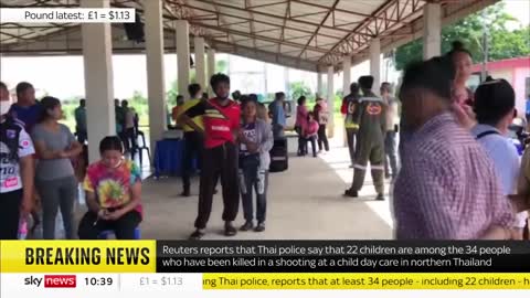 Gunman shoots dead 22 children in Thailand