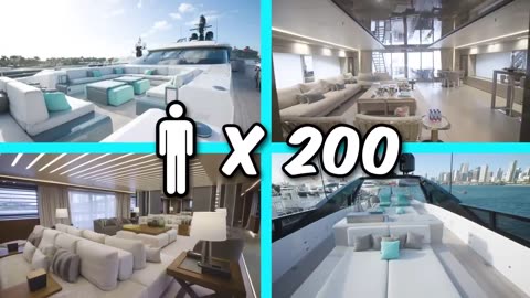 $1 vs $1000000000 yacht!