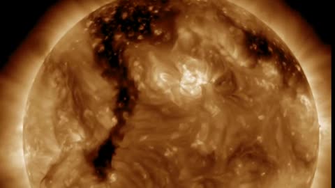 NASA’s SDO Spies an Elongated Coronal Hole