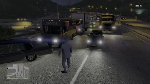 GTA 5 - Mission: BZ Gas Grenades [ Steal the Humane Van & its Cargo ]
