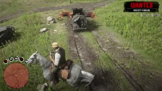 Red Dead Redemption 2 shootout with gang