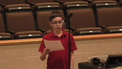 12 year old throws down his first amendment rights