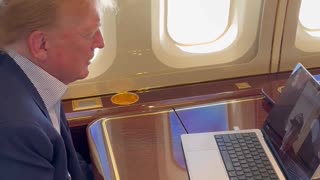 EPIC: Trump Addresses D-Day Heroes From His Plane