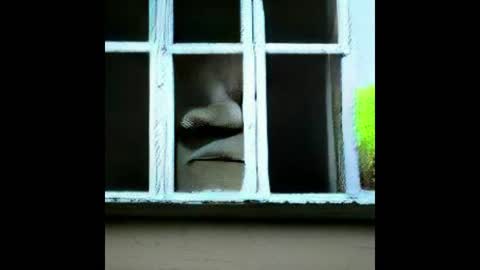 Easter Island Head Staring At You Through Your Window